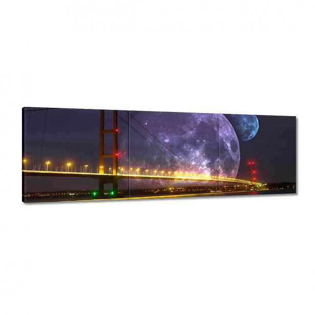 Obrazy 120x40 Vznešený měsíc Most