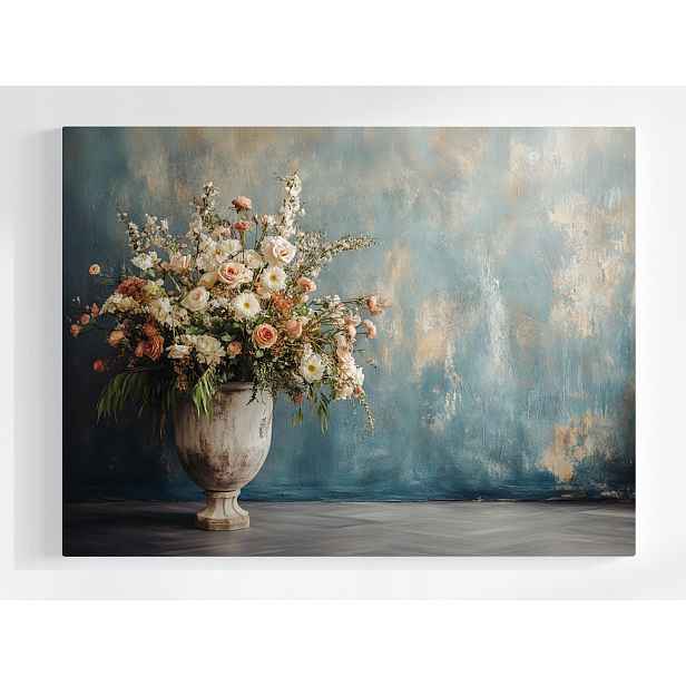 Plakát Retro Dekorace Vintage Květiny Váza Květináč 100x75