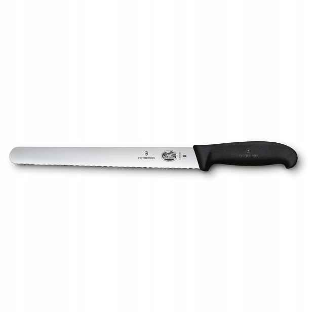 Victorinox Fibrox 5.4233.25 nůž na pečivo 25 cm, zoubkovaný, černý