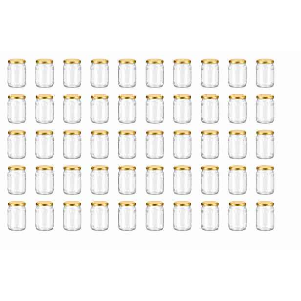 Zavařovací Sklenice 720 ml x 48. Zlatá Šroubovací Víčko. Sleď, siláž, med, maso, kompot!