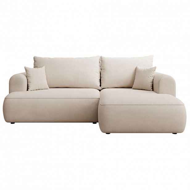 Selsey ROHOVÁ ROZKLÁDACÍ POHOVKA Ovo Mini krémová, se žinylkovým potahem Easy Clean