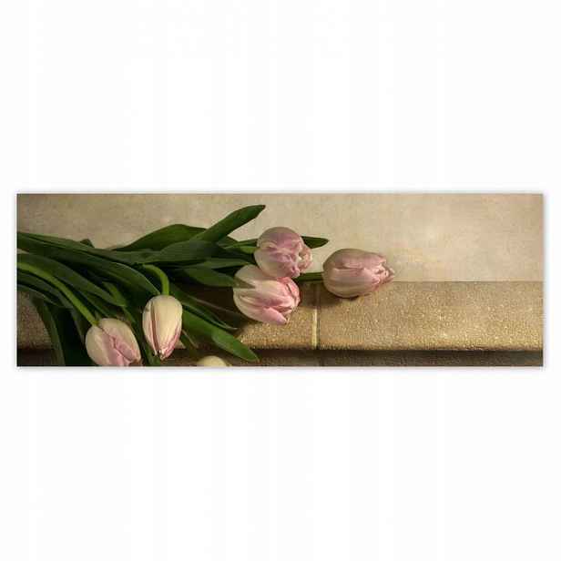 Plakáty 200x66 Kytice růžových tulipánů