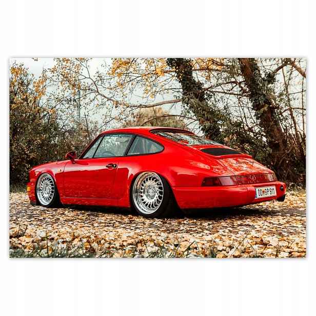 Plakáty 185x125 Červené Porsche Auto