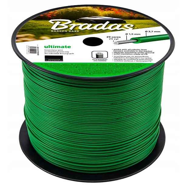 2x Hraniční kabel pro robotické sekačky Ultimate 2,7 mm x 50 m ohraničený kabel