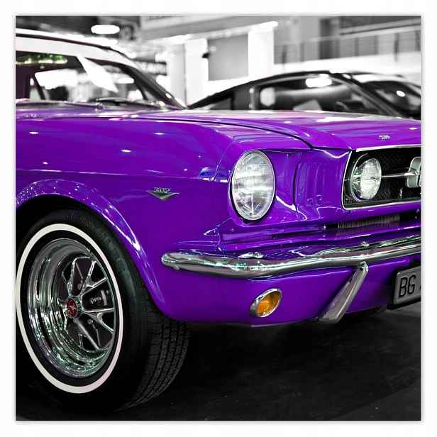 Plakáty 140x140 Fialový Ford Mustang