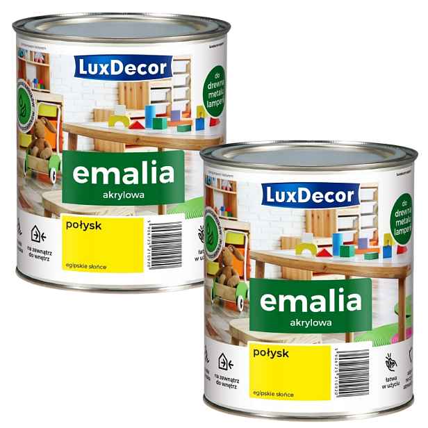 Sada 2KS Luxdecor Univerzální Smalt Egyptské Slunce Lesk 0,75L