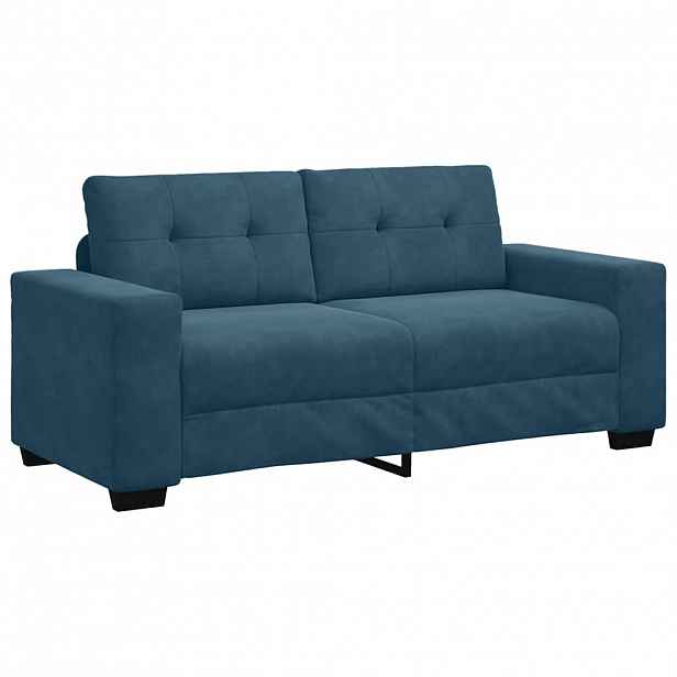 vidaXL Dvousedák modrá 180 x 77 x 82 cm samet