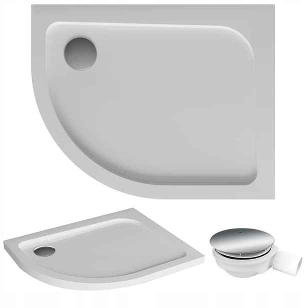Sprchová vanička asymetrická Oris 100x80 pravá+sifon