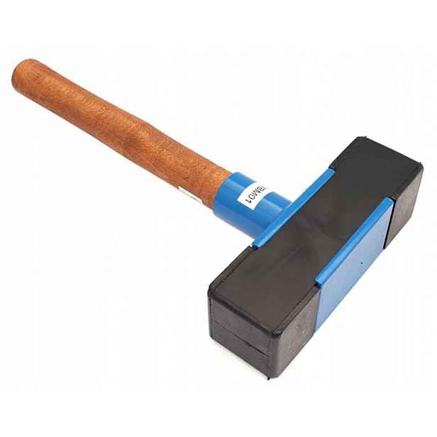 Gumové Kladivo Profesionální 2.7 kg 385 mm Obdélníkový Obuch