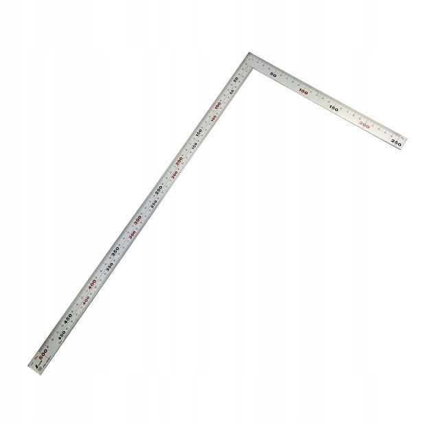 Japonský truhlářský úhelník 500x250 mm 6 stupnic Shinwa 10405