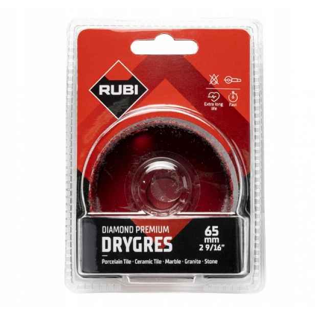 Korunkový Vrták Rubi Drygres Premium Ø65 Vrták 06977