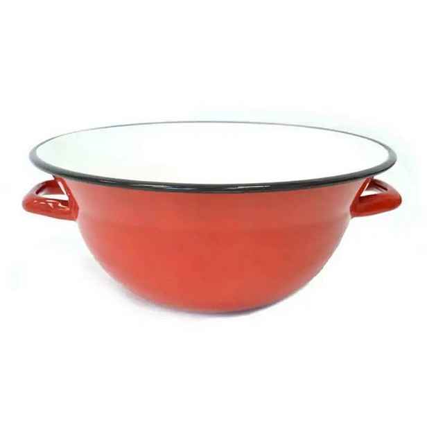 krajáč d30cm (5,0l) červený, smalt