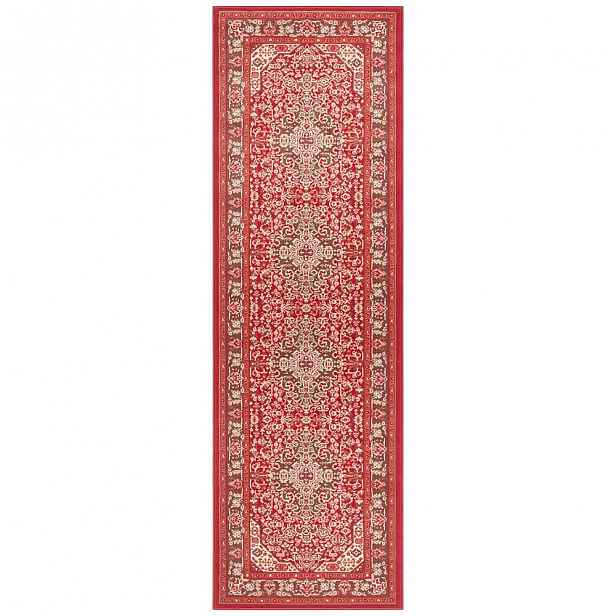 Světle červený koberec Nouristan Skazar Isfahan, 80 x 250 cm