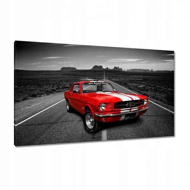Obrazy 120x70 Červený Ford Mustang