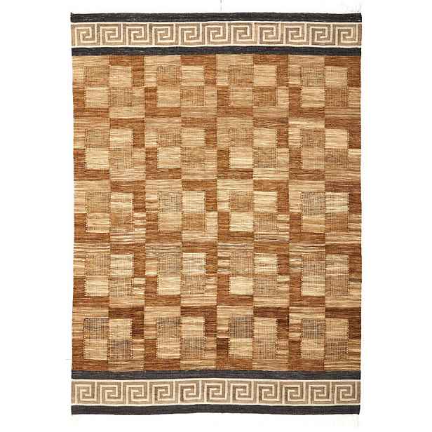 Ručně vázaný kusový koberec Greta Roma DE 2254 Multi Colour, 240x300, hnědá, chodba / předsíň, Diamond Carpets India
