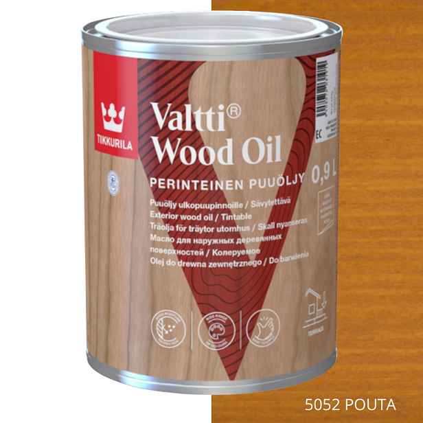 Tikkurila Valtti Wood Oil Olej Na Dřevo 0,9 L Barva 5052 Pouta