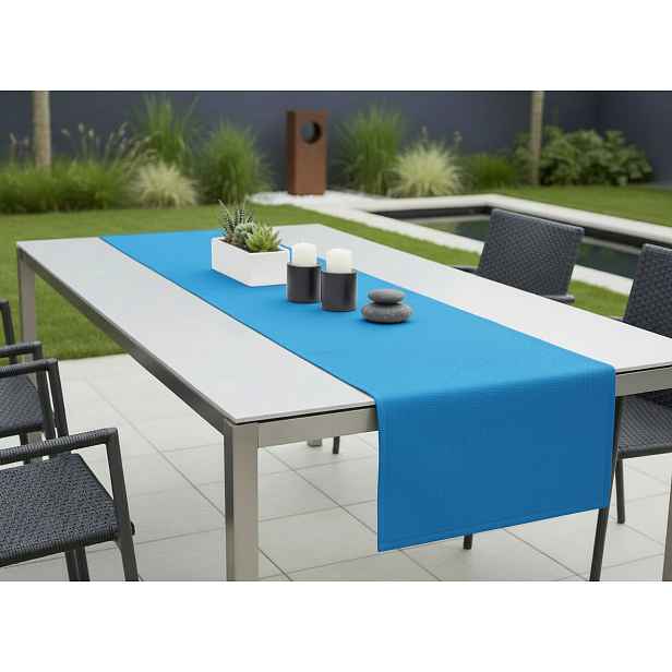 Venkovní běhoun - ubrus  RUNNER color 39 modrá, různé rozměry Mybesthome Rozměr: 40x160 cm