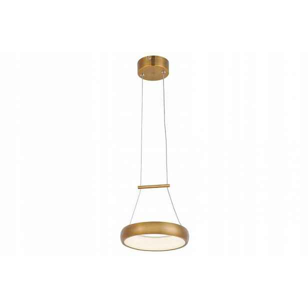 Závěsná lampa Zlatý malý kruh Thea Led ideální nad stůl 20 cm