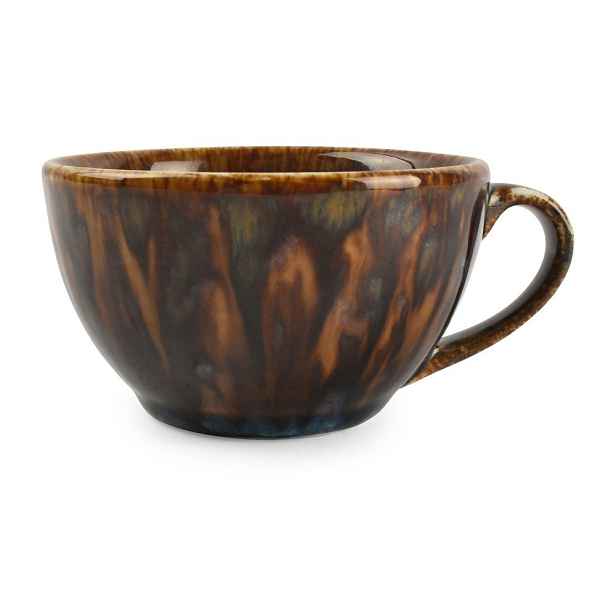 Hnědý porcelánový šálek na cappuccino 200 ml Resto – BonBistro