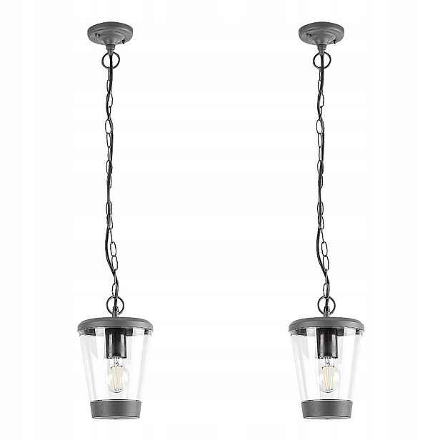 Sada stylových venkovních závěsných lamp Savano pro zahradu