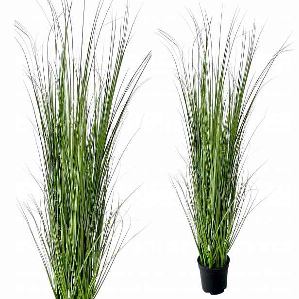 Umělá Tráva Fejka V Květináči Ozdobná Rostlina Tráva Vysoká 90 cm