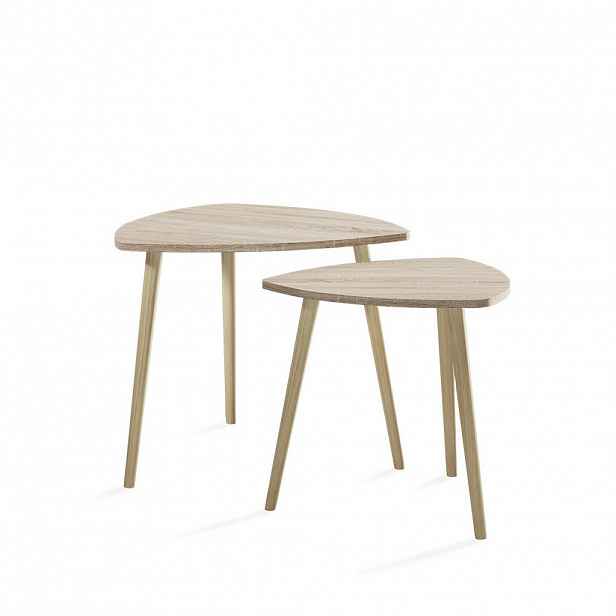 Vicco KONFERENČNÍ STOLEK Twino Sonoma 48 x 45 cm Sada 2 kusů