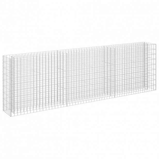 vidaXL Gabionový vyvýšený záhon pozinkovaná ocel 270 x 30 x 90 cm