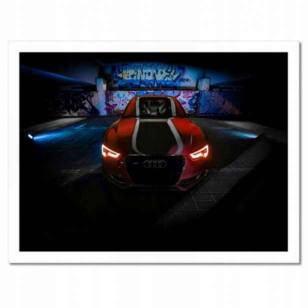 Plakáty v rámu 40x30 Červená Audica Audi