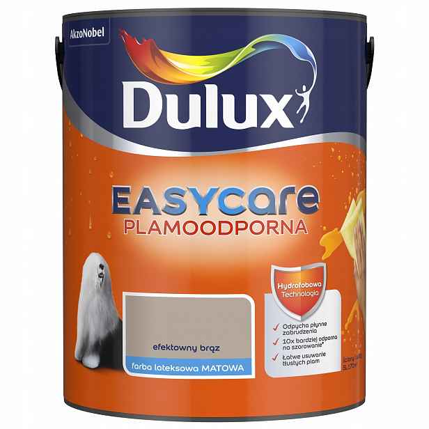 Dulux Easy Care Barva Odolná Vůči Skvrnám, Efektní Hnědá 5L