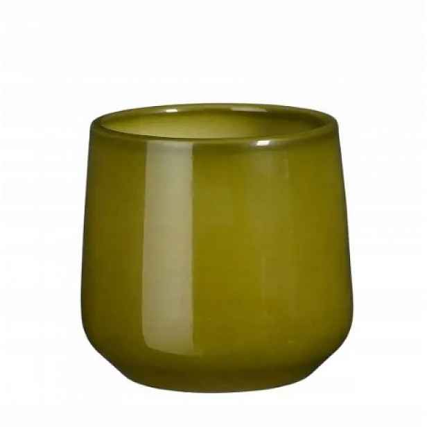 Květináč keramický obal boho zelený 23,5 cm 1 Ks