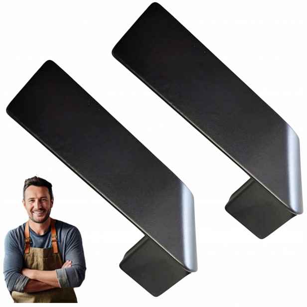 Nábytková Úchytka do skříňky Zásuvky Miwa Levý 100 mm Černý mat 2ks