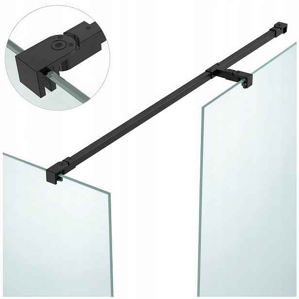 Stabilizátor, Křížový Horní Držák Sprchového Koutu, Sklo 110 CM