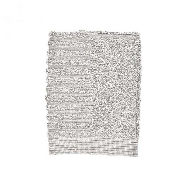 Světle šedý ručník ze 100% bavlny na obličej Zone Classic Soft Grey, 30 x 30 cm