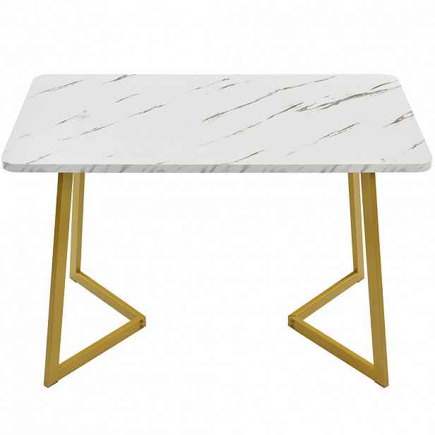 Urban Meuble JÍDELNÍ STŮL zlatý, 117/68/75 cm