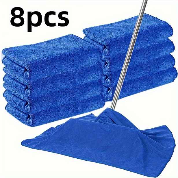 TEMU Super jemné utěrky z mikrovlákna, opakovaně použitelné, rychleschnoucí, nepouští vlákna, moderní styl, pro drátěnku, mop, čištění oken, obývací