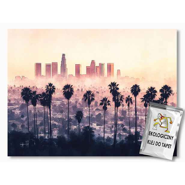 Fototapeta Vlies Město Panorama Los Angeles Usa Výhled 312x219 130g