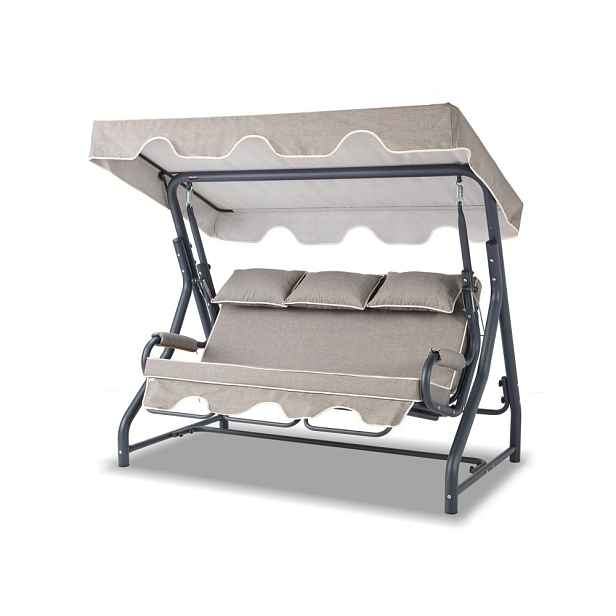Garden Triple Swing Chair Salvia - Anthracite, Grey