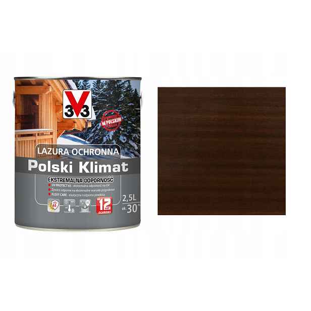 Lazura V33 Polský Klima 12 let Palisandr 2,5L
