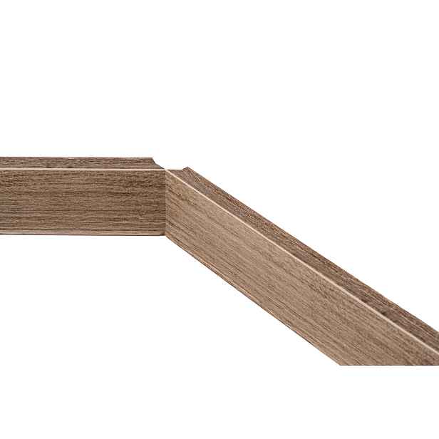 Soklová lišta CD60 Calgary 2,5 m, 2500x60x10 mm, hnědá, Egibi