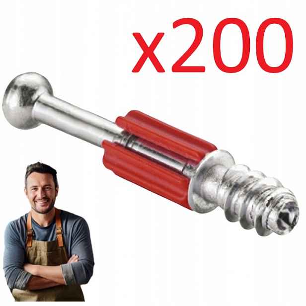 Třmen Minifix S200 Surový Hafele pro otvor 5 mm (B34) L-11, sada 200 ks