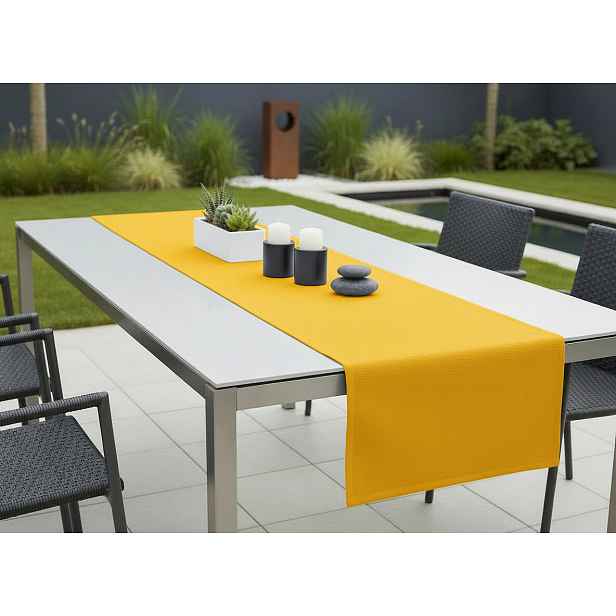Venkovní běhoun - ubrus  RUNNER color 40 hořčicová, různé rozměry Mybesthome Rozměr: 40x160 cm