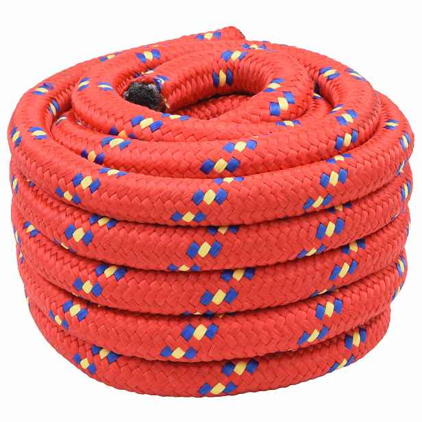vidaXL Lano na loď 5 mm 5 m Červená