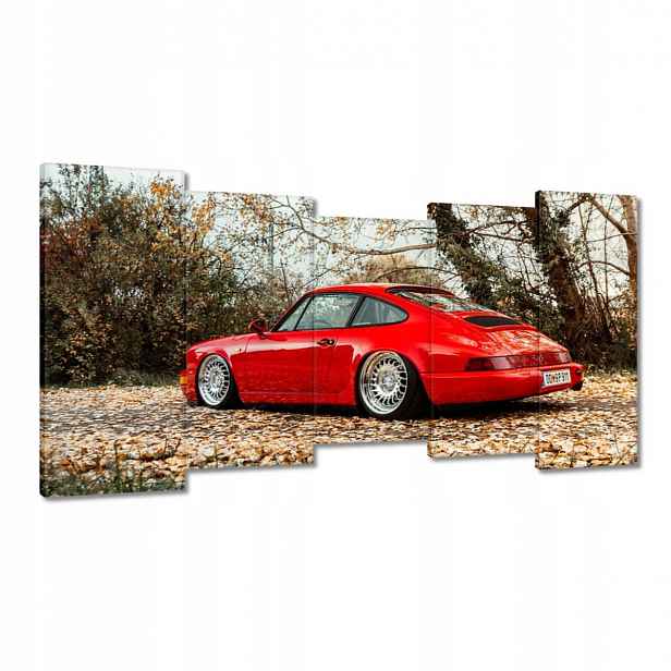 Obrazy 150x80 Červené Porsche Auto