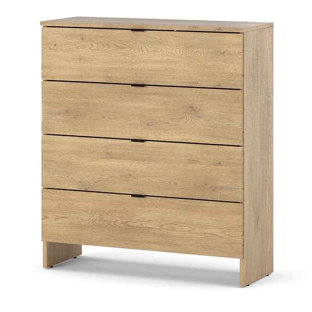 Komoda Se Zásuvkami 80 CM Dub Cremona Prostorná Loftová Skříňka Do Obývacího Pokoje