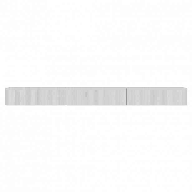 Selsey TV stolek Veldio závěsný bílý 300/28/32 cm