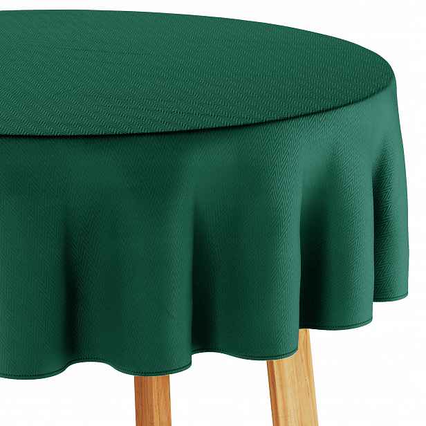 Ubrus odolný proti skvrnám Lahvová Zeleň 150x150 Kolo