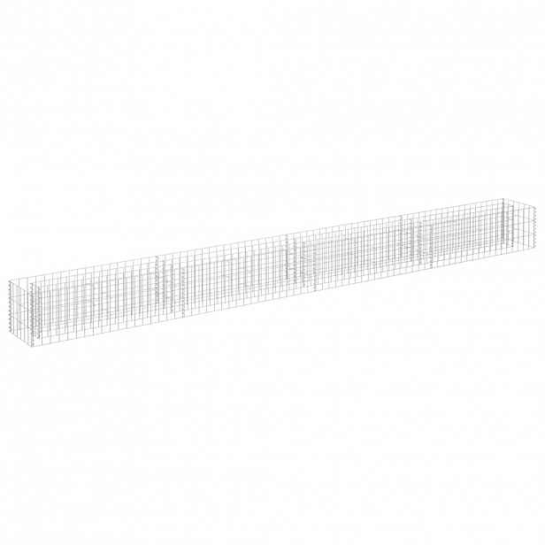 vidaXL Gabionový vyvýšený záhon pozinkovaná ocel 360 x 30 x 30 cm