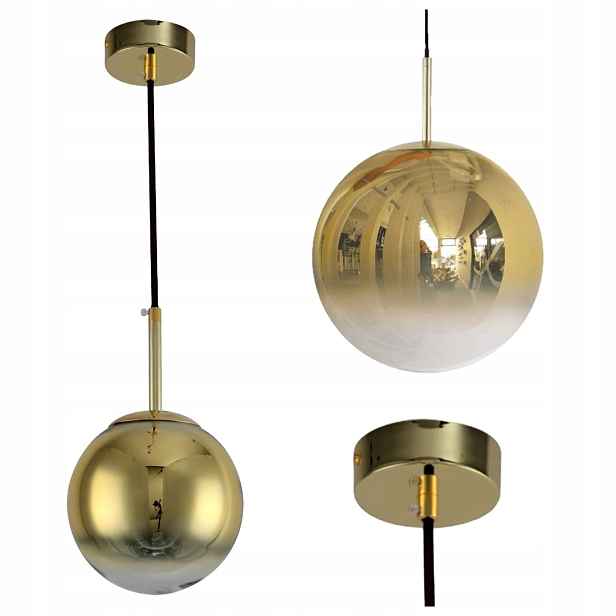 Závěsná Lampa Palla Malá Zlatá 1XE14 Elegantní Stylové Svítidlo