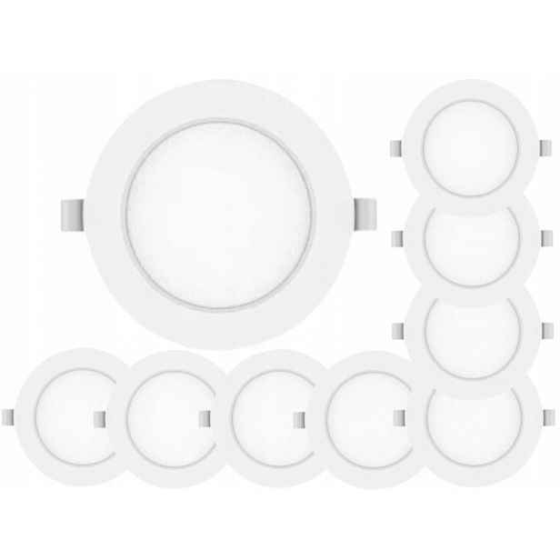 9x Led zapuštěný panel 12W Slim stropní svítidlo pro M-System