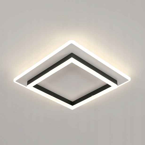 Stropní svítidlo Led čtvercové černé nástěnné moderní 4500K 41W